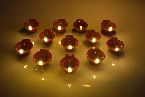 Tedtech LED E-Diya Candles (Brown) - Set of 6-thumb3