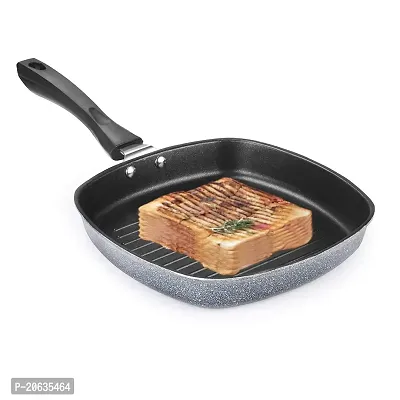 SPRINGWAY - Brand of Happiness? | Non Stick Aluminium Grill Pan 22cm, Black, 1 Piece-thumb0