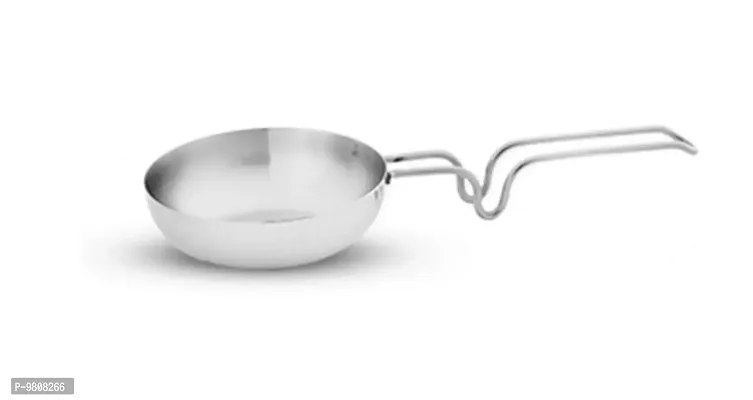 Durable Small Aluminum Tadka Pan Chowka Pan Kadai Vagariya (Size 7)-thumb0