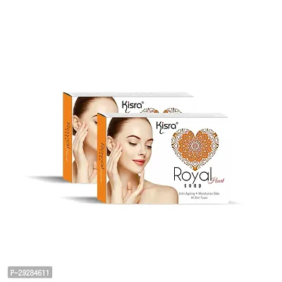 Kisra Royal Heart Soap (Pack of 2)