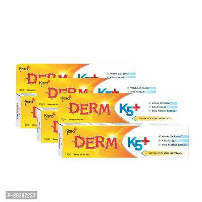 Kisra Derm K5+ Cream for Itching and fungal infection 15gm (Pack of3)