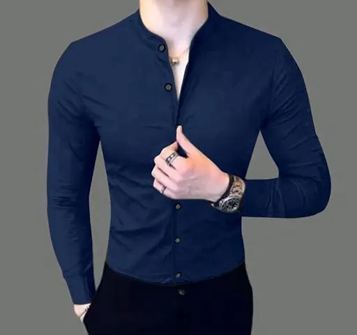 Hot Selling Cotton Blend Long Sleeves Casual Shirt 