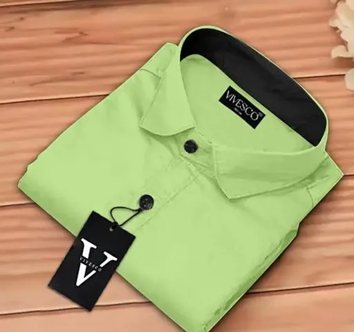 Comfortable Blend Long Sleeve Shirt For Men