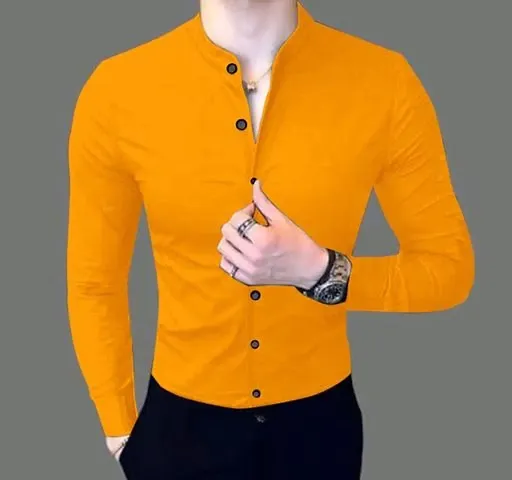 Stylish Blend Long Sleeves Shirts For Men