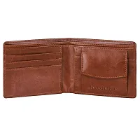 Blissburry Light Weight Leather Wallet for Men| Bi-Fold Flip Slim Purse for Men's (Dark Brown)-thumb1