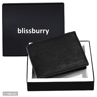 Blissburry Black Leather Men's RFID Blocking Wallet (ABW_01_Black)-thumb3