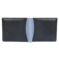 Blissburry Touch Men's Leather Wallet Men's Wallet (Blue)-thumb1