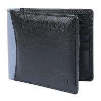 Blissburry Touch Men's Leather Wallet Men's Wallet (Blue)-thumb2