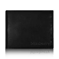 Blissburry Light Weight Leather Wallet for Men| Bi-Fold Flip Slim Purse for Men's (Black)-thumb2