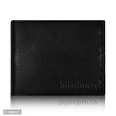 Blissburry Light Weight Leather Wallet for Men| Bi-Fold Flip Slim Purse for Men's (Black)-thumb3