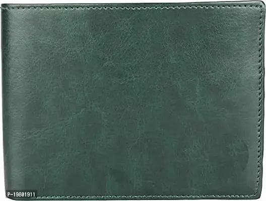 Blissburry Light Weight Leather Wallet for Men| Bi-Fold Flip Slim Purse for Men's (Green)-thumb4