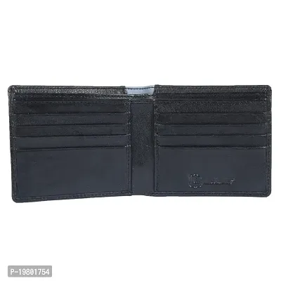 Blissburry Touch Men's Leather Wallet Men's Wallet (Blue)-thumb5