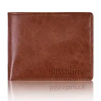 Blissburry Light Weight Leather Wallet for Men| Bi-Fold Flip Slim Purse for Men's (Dark Brown)-thumb2