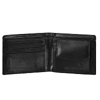 Blissburry Light Weight Leather Wallet for Men| Bi-Fold Flip Slim Purse for Men's (Black)-thumb1