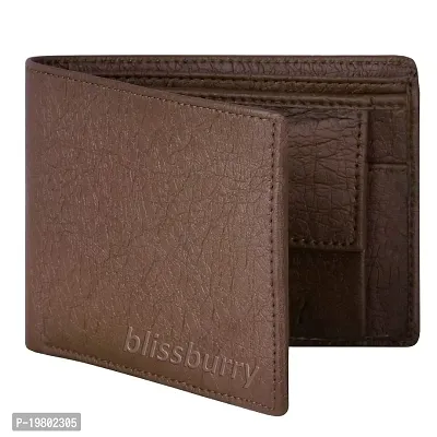 Blissburry Leather Men Card Wallet(brown)