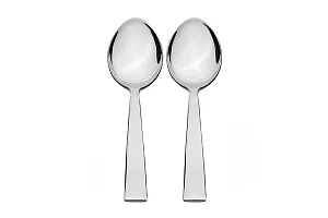 JVIN FAB Round Edge Stainless Steel Table Spoons for Tea, Coffee, Sugar - Set of 2pcs-thumb2