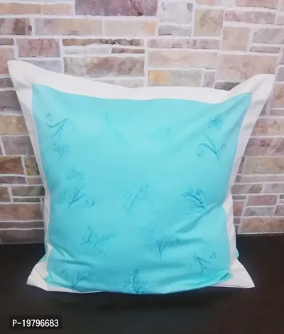 JVIN FAB Beautiful Handcrafted Cushion Square Pillow Covers Pillowcases for Sofa Bedroom, Decorative Hand Made Throw/Pillow Cushion Covers (Sky Blue)