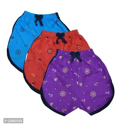 Stylish Multicoloured Cotton Printed Baby Boys Sleepwear Pack Of 3-thumb0