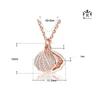 Fashion Scallop Necklace For Women Girls Elegant Looking Luxury Shiny,Occasion:Everyday,Love,Party,Wedding  Engagement,Workwear,Best Valentine Gift.-thumb1