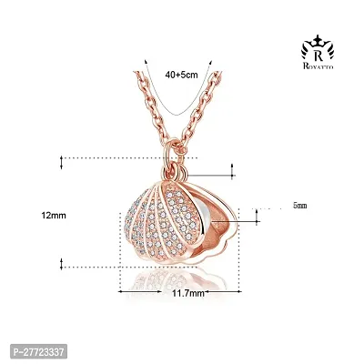 Fashion Scallop Necklace For Women Girls Elegant Looking Luxury Shiny,Occasion:Everyday,Love,Party,Wedding  Engagement,Workwear,Best Valentine Gift.-thumb2