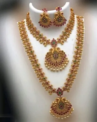Ethnic Gold Plated Alloy Necklace Set