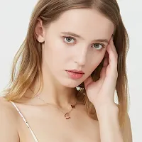 Trendy Collarbone New Butterfly Clavicle Rose Gold Stainless Steel Jewelry Exquisite Charm Cute Lady Neck Ornament Chain for women  girls-thumb1