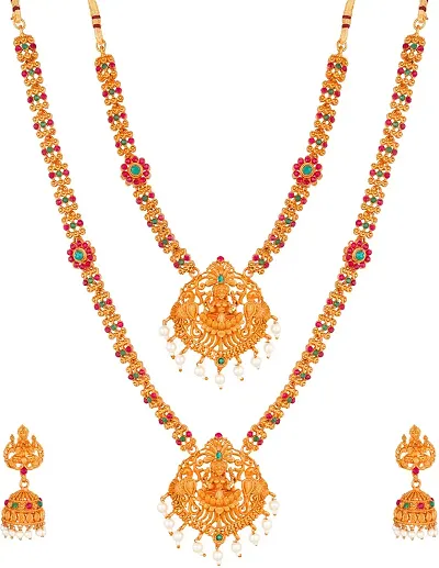Trendy Copper Golden Jewellery Sets For Women