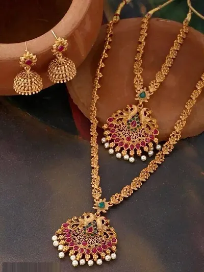 Trendy Gold Jewellery Set 