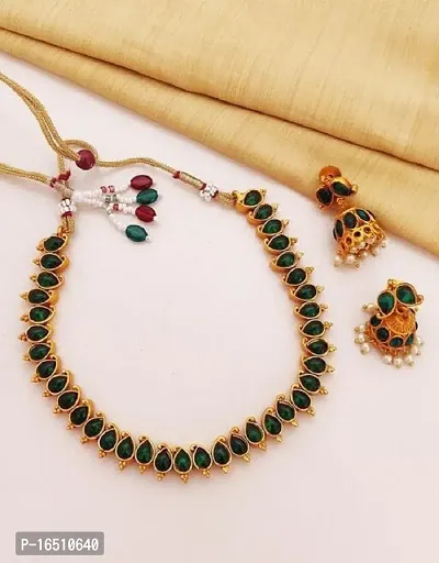 Gold Plated Alloy Necklace Set for Women's