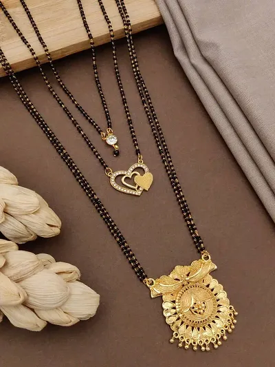 Stylish Copper Alloy Mangalsutra Set For Women