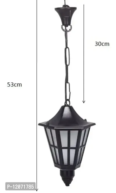 M.S. Main Gate Light Pillar Waterproof in Home & Kitchen with Black Metal PVC Outdoor, Garden, Fancy Modern Design (Bulb NOT Included)-thumb4