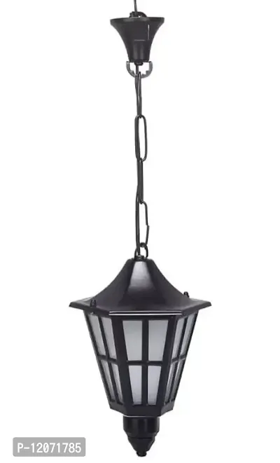 M.S. Main Gate Light Pillar Waterproof in Home & Kitchen with Black Metal PVC Outdoor, Garden, Fancy Modern Design (Bulb NOT Included)-thumb0