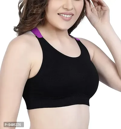 Buy Black Push Up Supportive Sports Bra Online