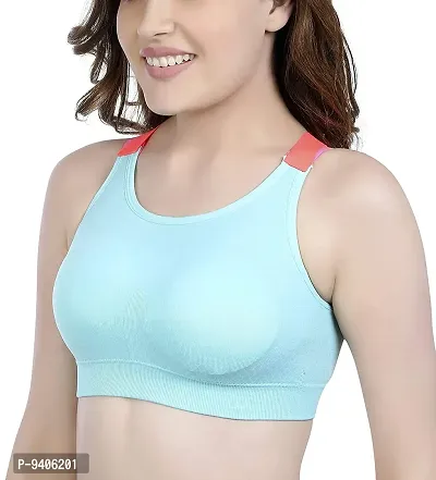 Buy Priyank Fitness Sports Yoga Push up Non-Wired Bra for Gym Running  Padded Tank Top Athletic Vest Underwear Shockproof Strappy Sport Bra (Aqua  Blue, 34) Online In India At Discounted Prices