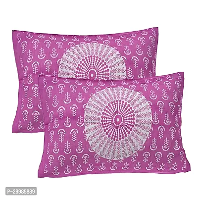 Stylish Cotton Printed Bedsheet with Pillow Covers-thumb4