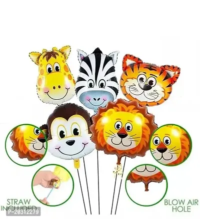 5 Pcs Animals Faces ( Lion , Zebra , Tiger, cow , Monkey Giraffe) Send Any Five Animals Face For your Kids , Little