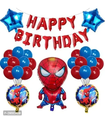 PART GALORE  Spiderman theme birthday decoration kit 36 pcs-thumb0