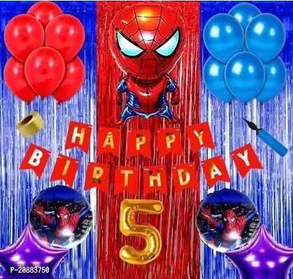 PARTY GALORE  Spider man Theme combo kit of 40 pcs