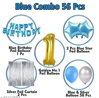 PARTY GALORE 1st birthday for boys and girl  blue theme birthday decoration theme-thumb1