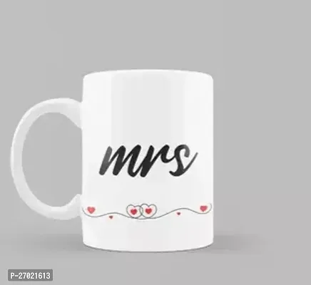 Printed MRS Printed Ceramic Coffee Mugs White 11Oz 330ml-thumb0