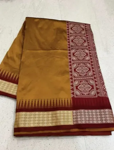 New In Silk Blend Saree with Blouse piece 