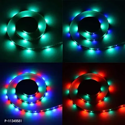 STAR SUNLITE DC5V 6W 1M 60 LEDs RGB Strip Light with Remote Control USB Powered Operated Brightness Adjustable Dimmable 16 Colors Multi-Colored Changing Flash/Strobe/Fade/Smooth 4 Lighting Modes-thumb3