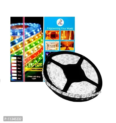 STAR SUNLITE PVC Flexible Waterproof LED Strip Light with Adapter 5m - White