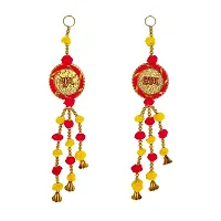 Buyent shubh labh Door Hanging Side Door toran for Main Door Traditional bandarwal for Home Door Latest bandarwal for Diwali D?cor Hangings Navratri Dashahra Decoration Set of 2 Side Door toran-thumb1