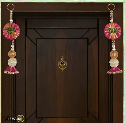 Buyent ? shubh labh toran for main door side door hangings for entrance door Fancy Traditional Art Bandarwal toran for Home D?cor Hangings Diwali Navratri Dashahra Decoration Set of 2