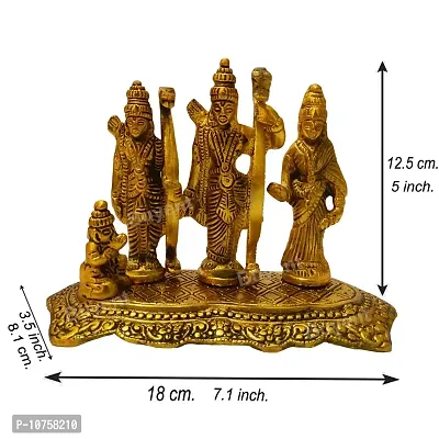 Buyent ? Brass ram darbar murti for Home ram darbar Statue for mandir Shree ram darbar murti Show Pieces for Office Table , mandir , Home Decor Living Room Living Room Show Pieces for Gift-thumb3