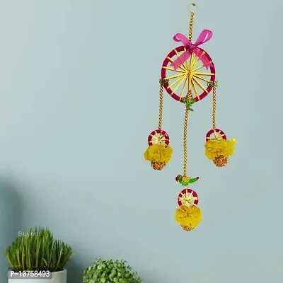 Buyent ? shubh labh Door Hanging for Main Door Ganesh toran for Main Door Wall Hanging Decorative Items for Living Room Parrot hangings for Decoration Diwali Decoration Items for Home Decor toran