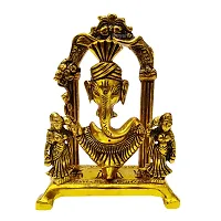 Buyent ? Ganesh Idols for Home Decor Metal ganpati Idol for Gift ganpati Idol for Office Desk Ganesh ji Metal murti for Office, Home Decoration, Living Room, Marriage Gift, puja Room-thumb2