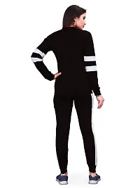 Stylish Black Cotton Blend Long Sleeve Top With Bottom For Women-thumb2