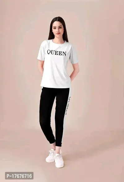 Stylish Printed Women Track Suit Queen